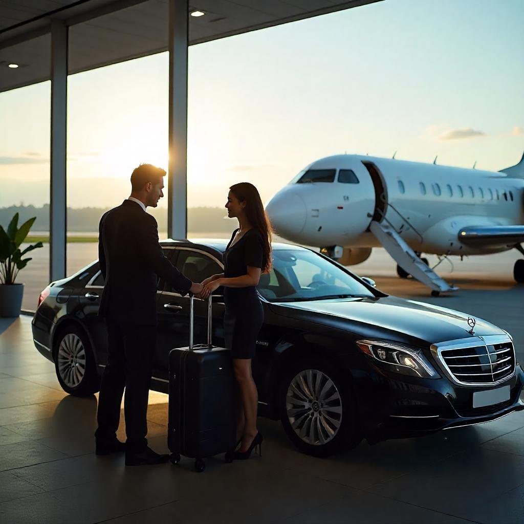 Freepik  luxury airport transfer service with a black car p  76906